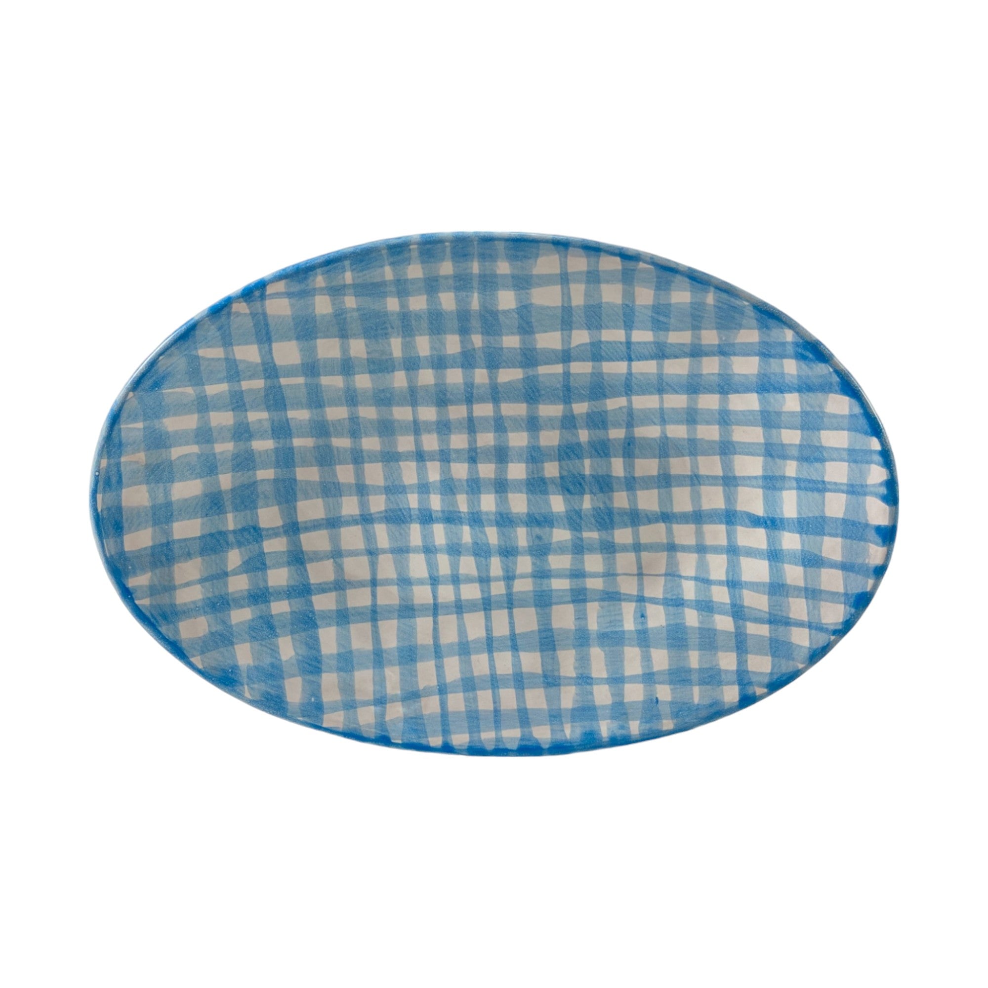 Oval Serving | Gingham