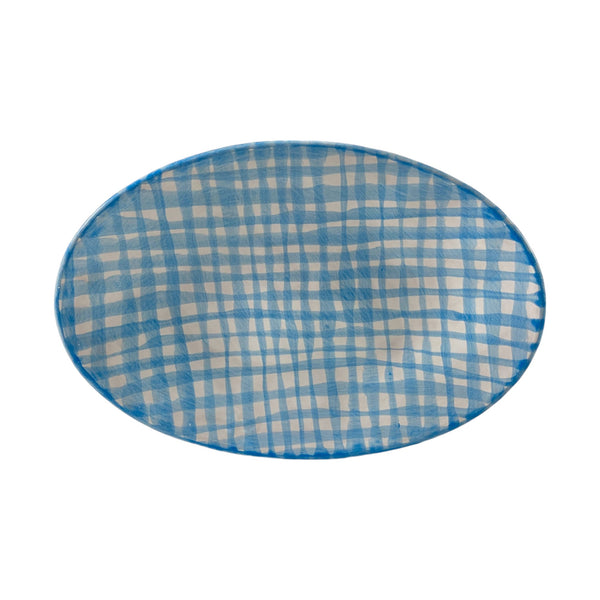 Oval Serving | Gingham