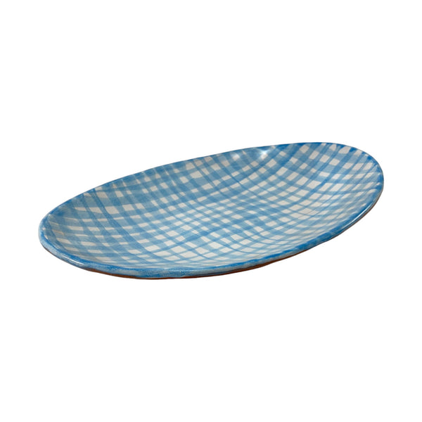 Oval Serving | Gingham
