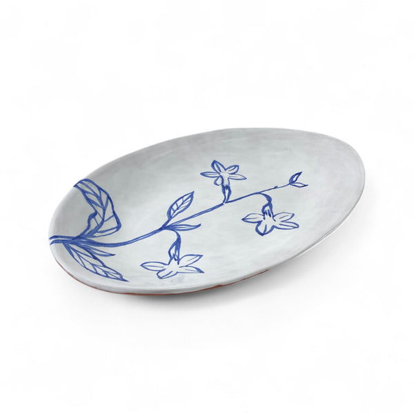 Oval Serving | Blue Stalk