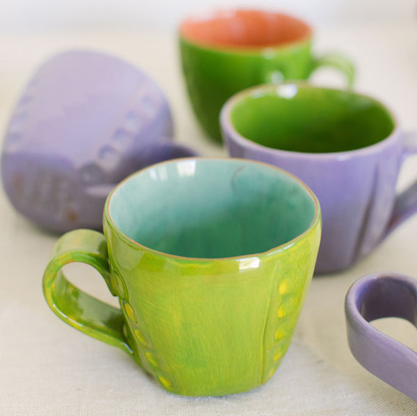 Latte Cup, Handmade Porcelain Latte Cups
