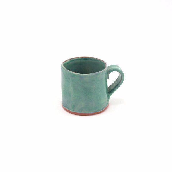 Turquoise Pottery Mug Ceramic Mug Tall Coffee Mug Ceramic 