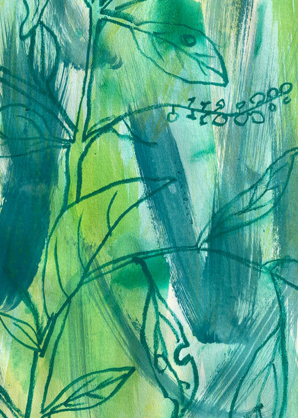 Green on Green Pokeweed