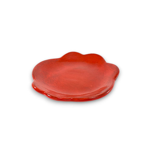 Floralform Saucer | Rustic Red