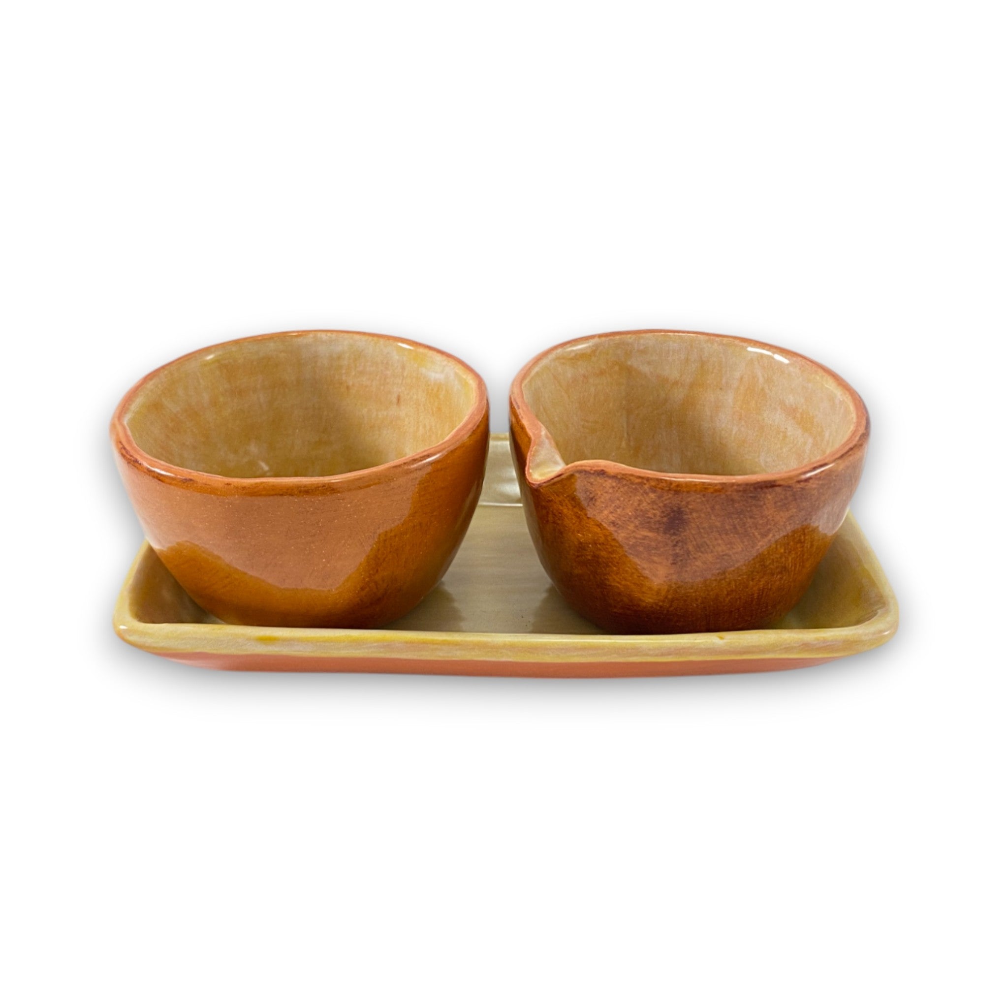 Sugar, Creamer, Tray Set | Maple & Wheat II