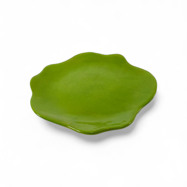 Floralform Salad Plate | Chartreuse
