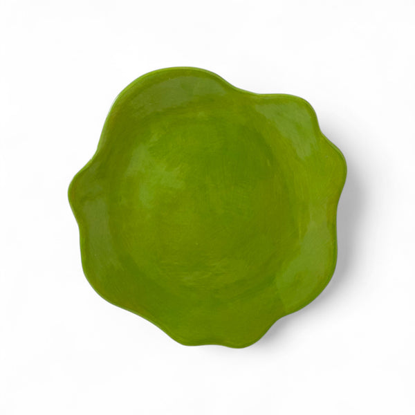 Floralform Salad Plate | Chartreuse