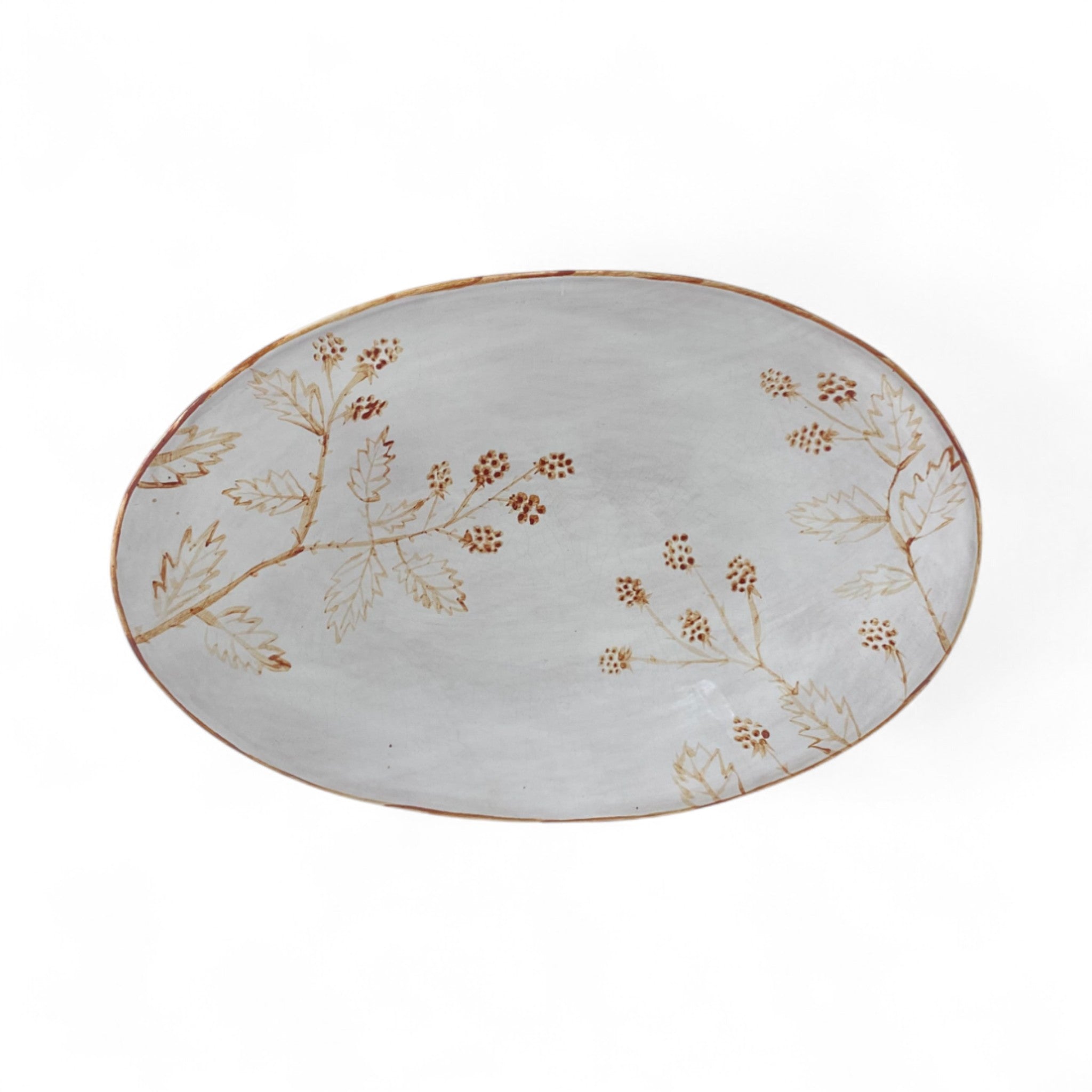 Oval Serving | Blackberry Silhouette