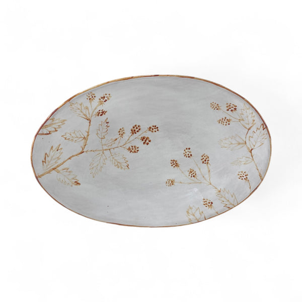 Oval Serving | Blackberry Silhouette