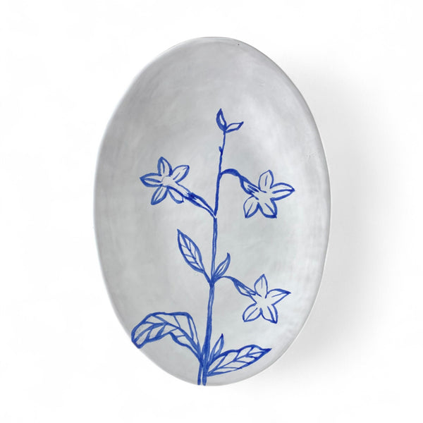 Oval Serving | Blue Stalk