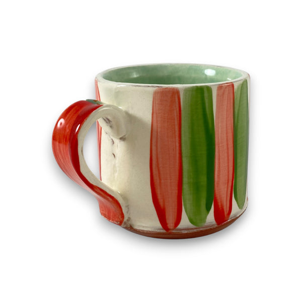 Striped Big Cup | Red+Green