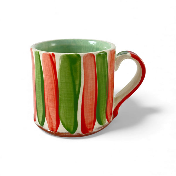 Striped Big Cup | Red+Green