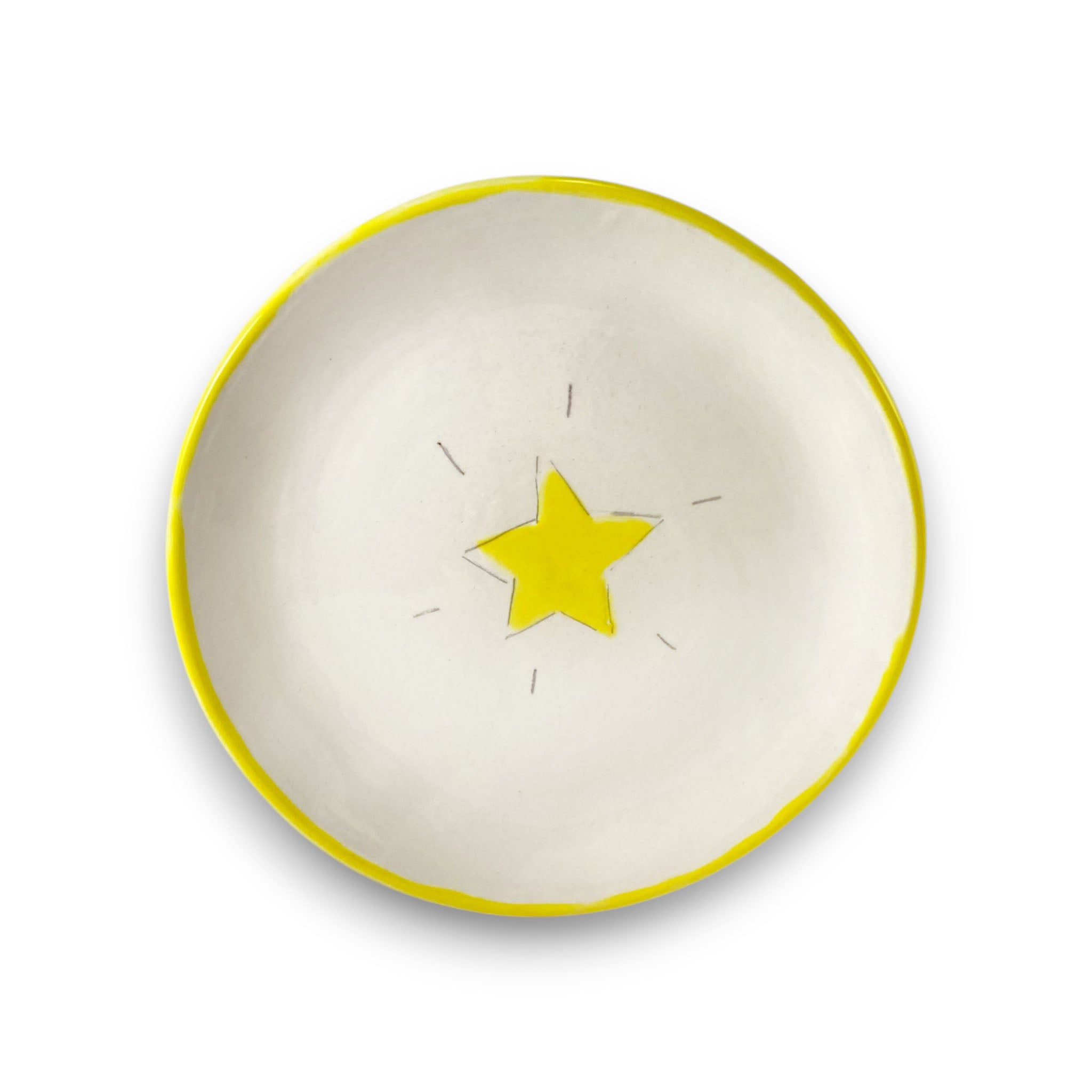 Starlight Dessert Plate | Gold Rim