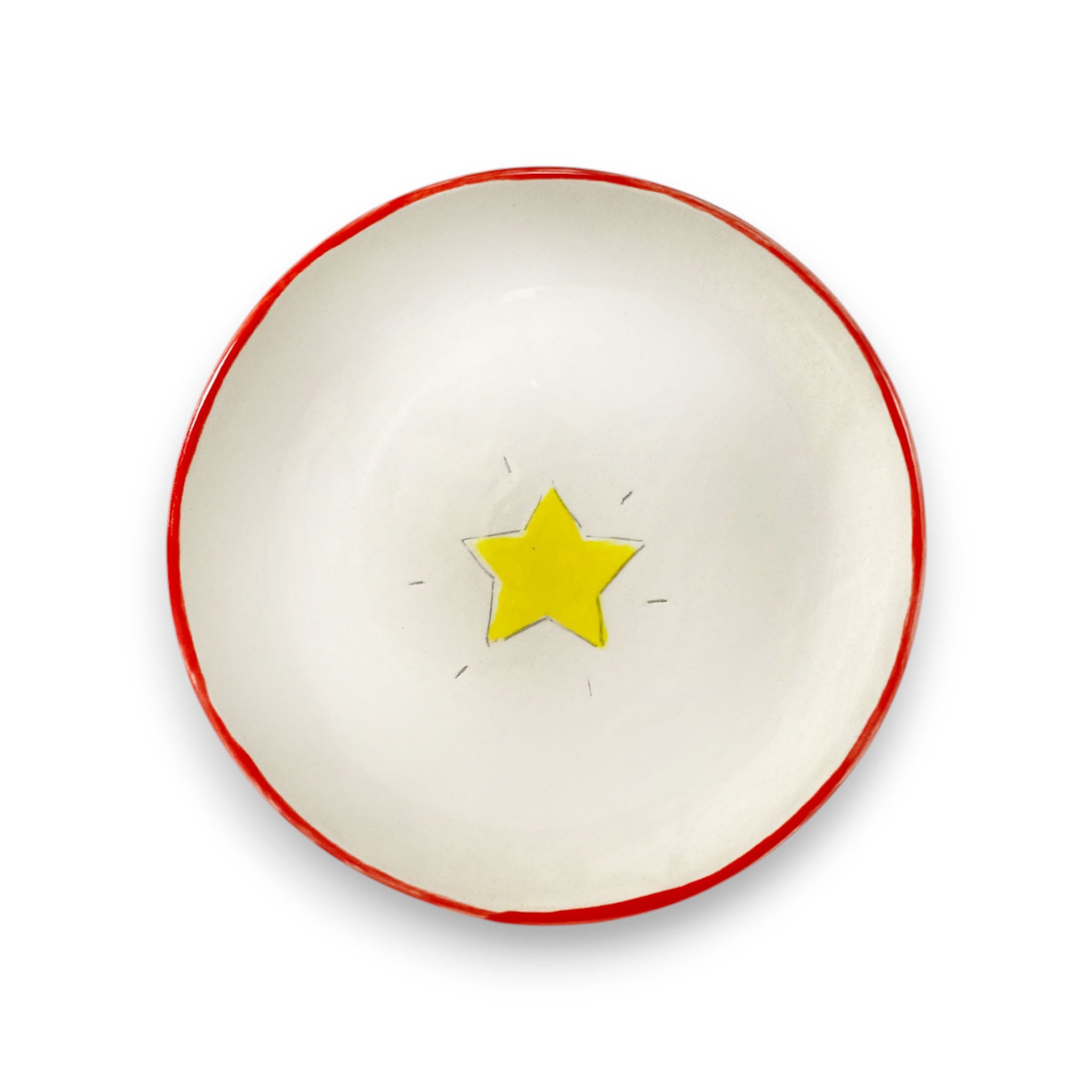 Starlight Dessert Plate | Poppy Rim