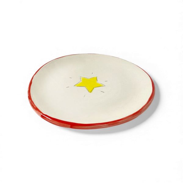 Starlight Dessert Plate | Poppy Rim