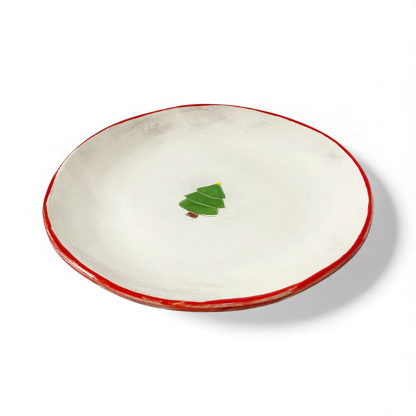 Christmas Tree Dinner Plate | Poppy Rim