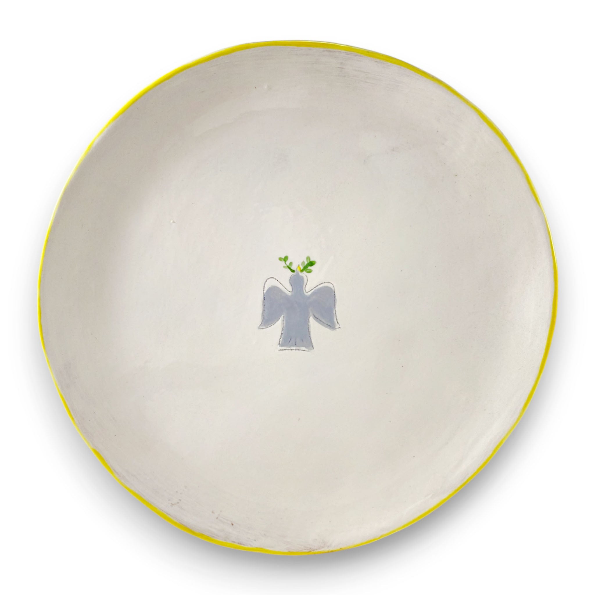 Peace Dove Charger | Gold Rim