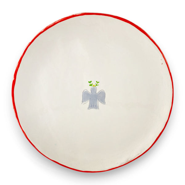 Peace Dove Charger | Poppy Rim