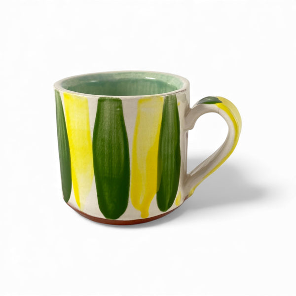 Striped Big Cup | Green+Gold