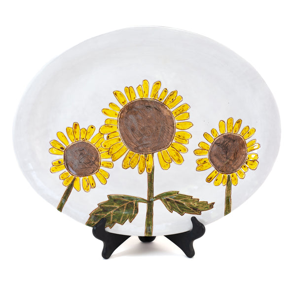 Sunflower Oval Platter I