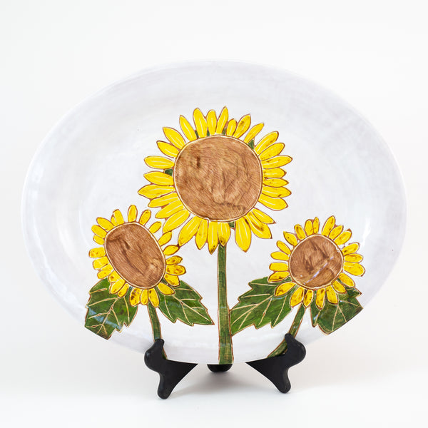 Sunflower Oval Platter II