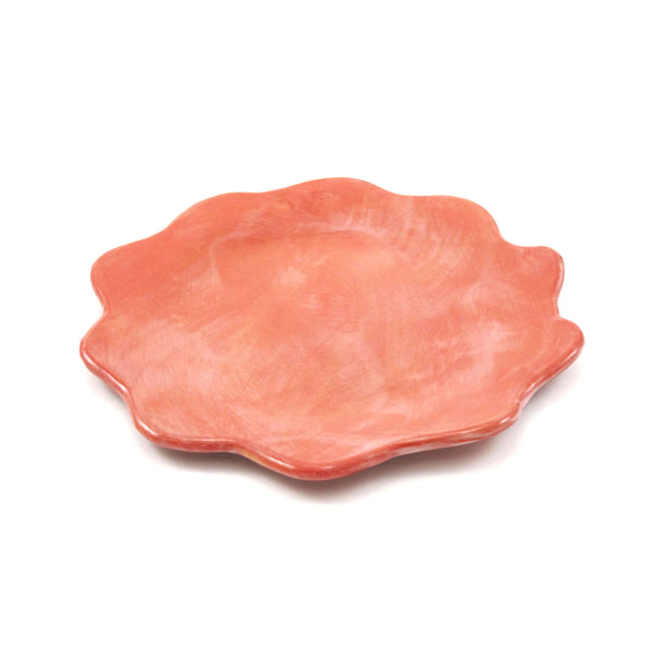 Scallop Plate | Peach