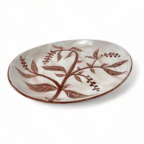 Modern Pokeberries | Oval Platter II