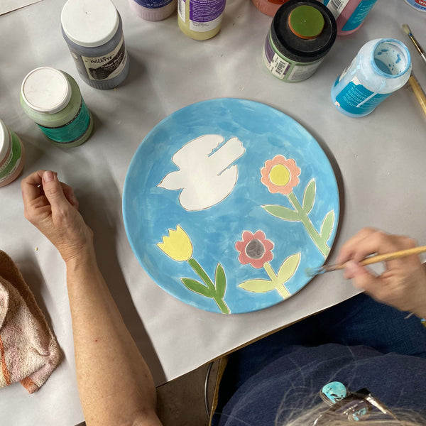 March 21st | Paint Your Own Platter: Garden Bird