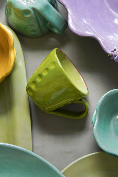 Two-Tone Latte Cup | Chartreuse & Babygrass