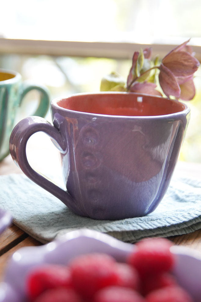 Two-Tone Latte Cup | Mysteria & Peach