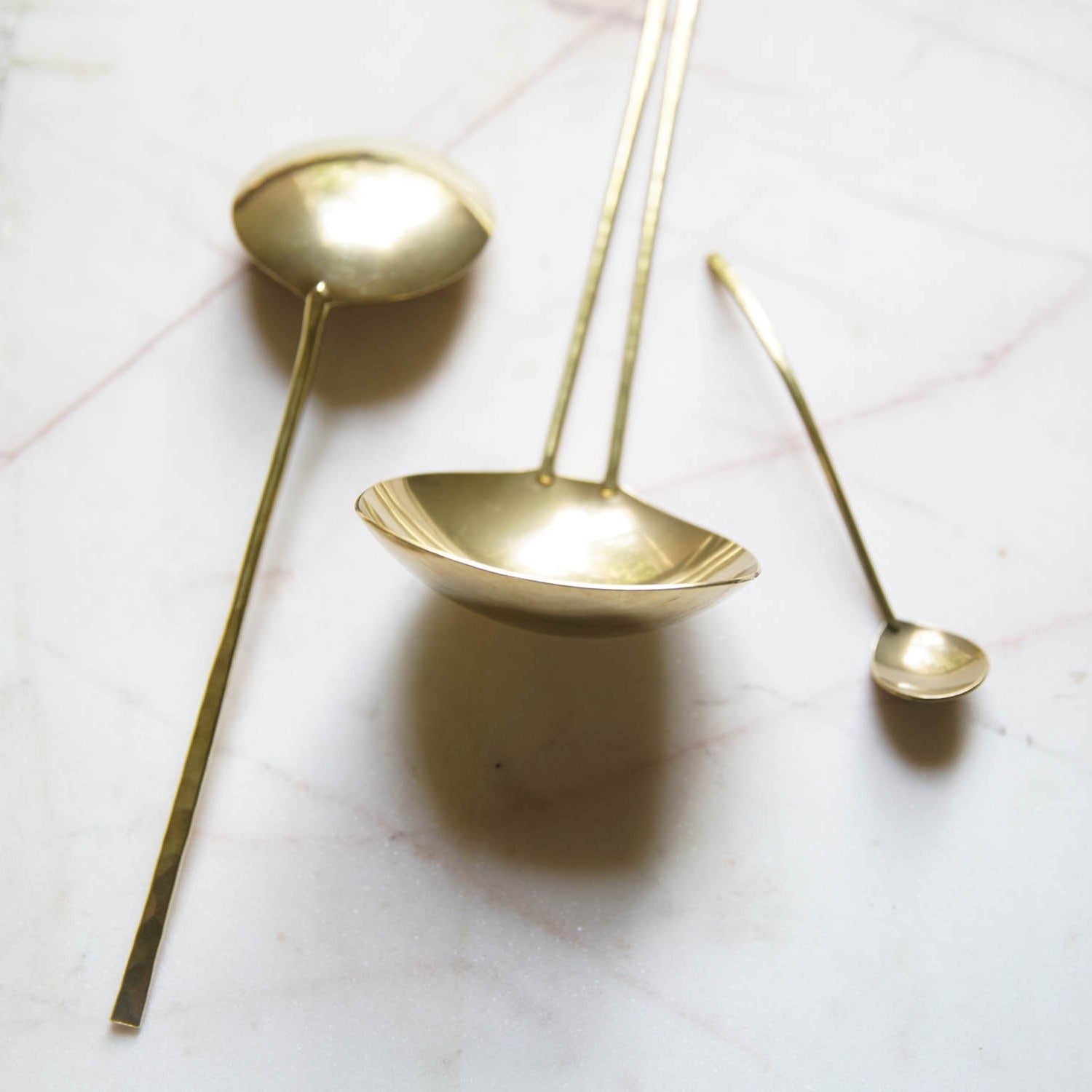 Brass Serving Spoons