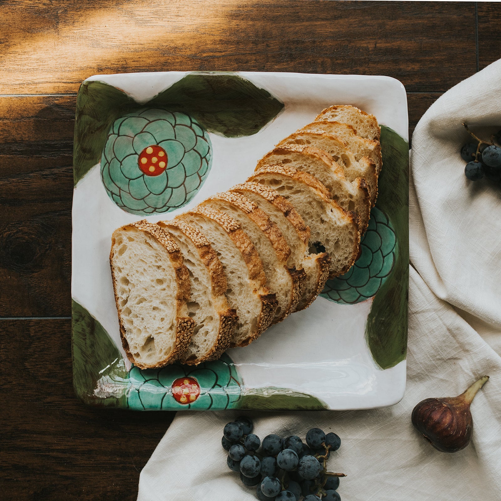 Square Zinnia Platter | Hannah