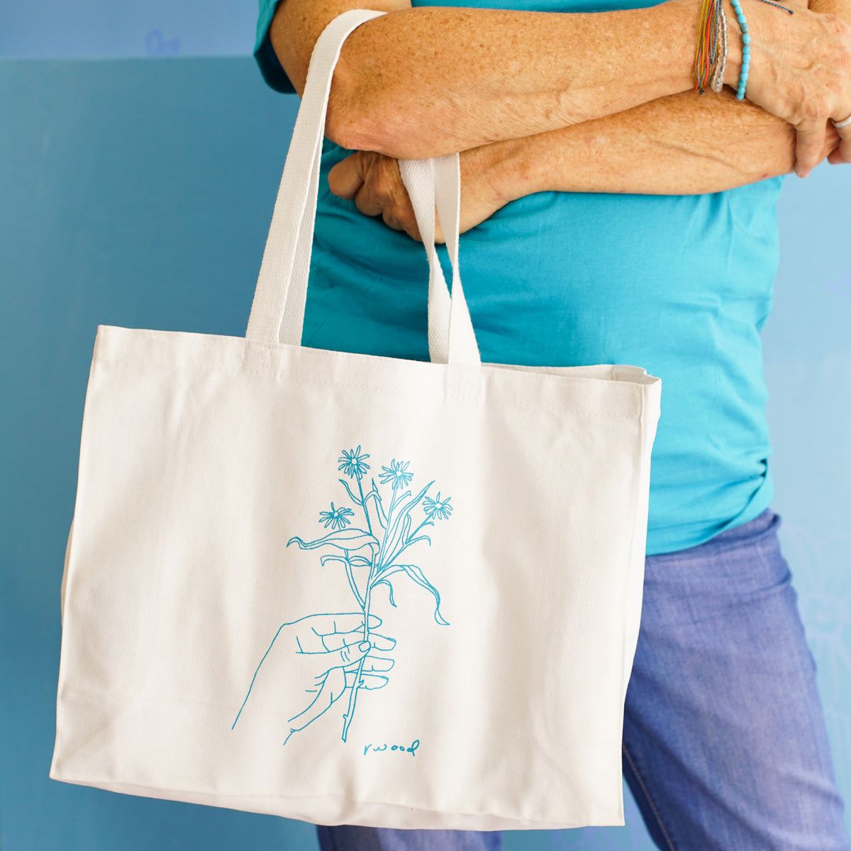 Line Drawn Tote Bag